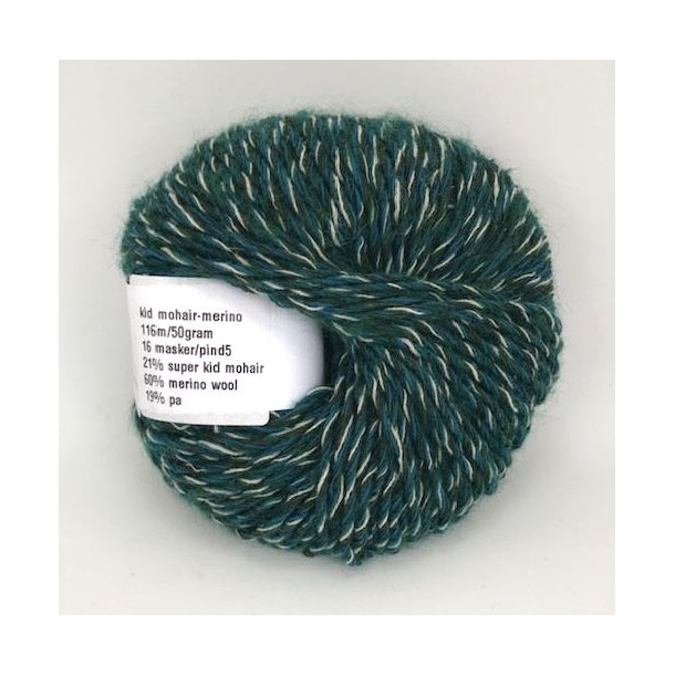 Big - Kid Mohair Merino fv. Multi Green