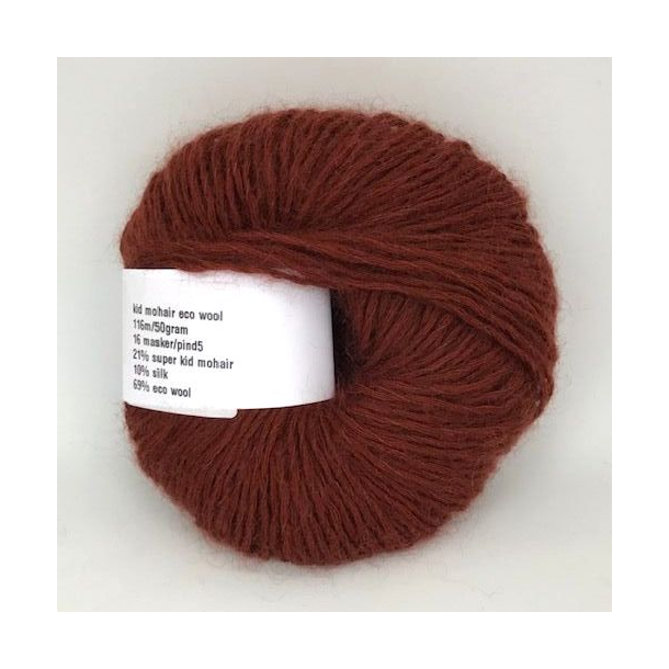 Big - Kid Mohair Eco Wool fv. Brick