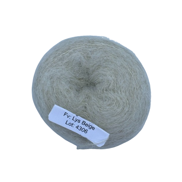 Alpaka Kid-Mohair Lys Beige