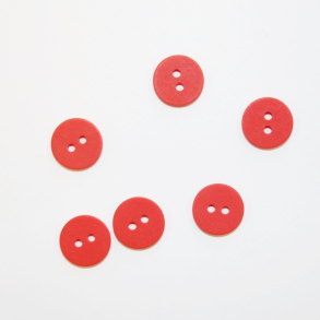 Plastikknap rd - 13 mm