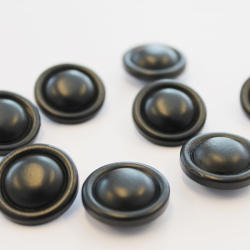 jeknap i sort trlook - 22 mm